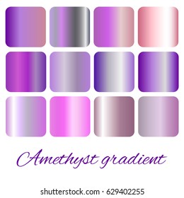 Violet  gradient collection for design.Abstract  background texture. Vector illustration.
