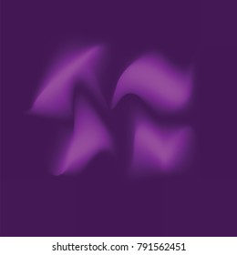 Violet gradient mesh background. Curly flow on space. Curved colorful stripes image. Holographic seamless blurry backdrop. Chaotic flow abstraction. Multicolor smoke wallpaper.