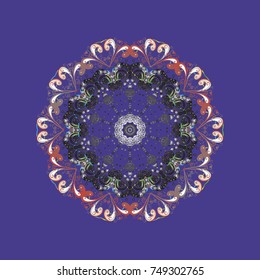 Violet, gray and pink colors. Holiday design for Christmas and New Year fashion prints. Vector design. Christmas cute background with snowflakes abstract background. Violet, gray and pink snowflakes.