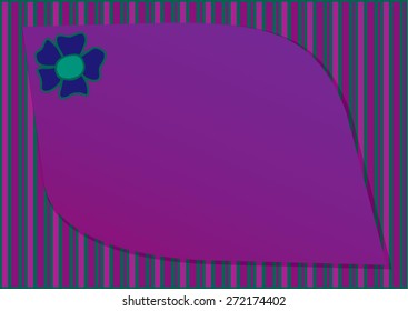Violet greeting card without message