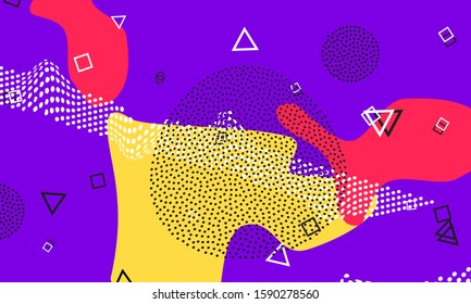 Violet Halftone Art. Hipster Backdrop. Terracotta Stripes Elements. Mustard Childish Template. Kinder Background. Purple Animation Drawing. Lilac Colorful Illustration.