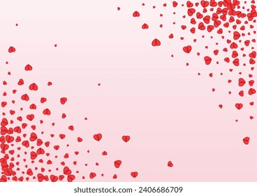 Violet Heart Background Pink Vector. Blank Pattern Confetti. Tender Love Texture. Fond Confetti Romantic Backdrop. Red Design Illustration.