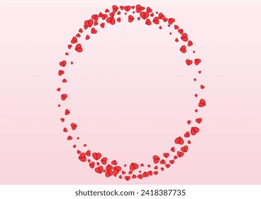 Violet Heart Background Pink Vector. Happy Frame Confetti. Pinkish Wedding Texture. Purple Heart Bright Pattern. Fond Volume Backdrop.