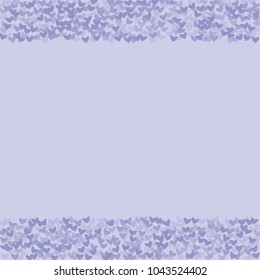 Violet heart background which consists of isolated elements. Modern style with beautiful elements in violet heart background. Can be used as print, wallpaper, cards, logo, background and etc.
