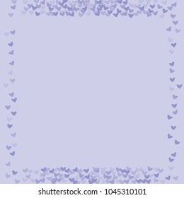 Violet heart background which consists of isolated elements. Modern style with beautiful elements in violet heart background. Can be used as print, wallpaper, cards, logo, background and etc.