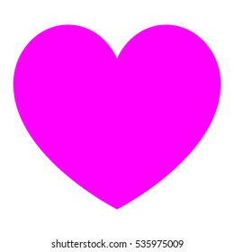 Violet heart icon .Vector eps 10