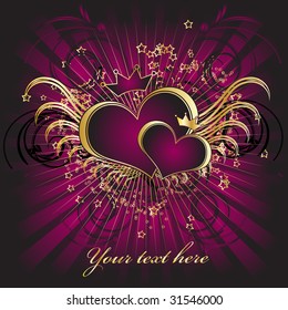 Violet hearts