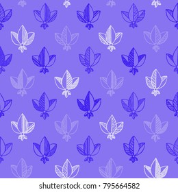 violet heraldic seamless pattern