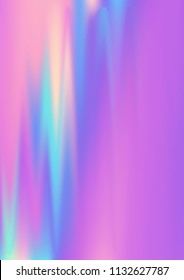 Violet holographic fluid colors gradient texture vector dynamic background. Vivid fluid gradient blur hologram banner. Minimal vector holographic background graphics design in pink blue violet purple.