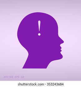 Violet human profile picture
