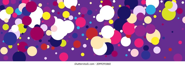 Violet Indigo Bright Purple Yellow Wallpaper. Circles Multicolor Green Beige Pink Pattern. Vivid Play Kids Dark Blue Pastel Textile. Color White Rainbow Vibrant Red Children Illustration.