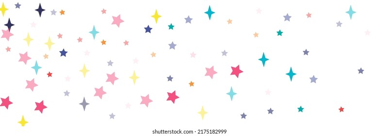Violet Indigo Turquoise Red Chaotic Multicolor Yellow Vivid Sky Wallpaper. Green Bright Azure Lavender Vibrant White Orange Stars Pattern. Pastel Stars Pink Sea Print Blue Colorful Background.