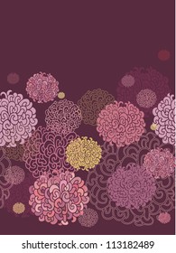 violet japanese seamless floral pattern