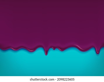 Violet  jelly with blue background. Vector banner with vopy space