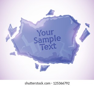 violet jelly speech bubble