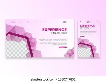 Violet Landing Page for Website Design