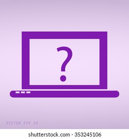 Violet  Laptop Icon