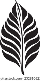  Violet Leaf Black And White, Vector Template Set for Cutting and Printing