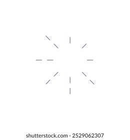 Violet lights  icon, logo, vector illustration
