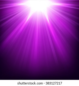 Violet lights shining