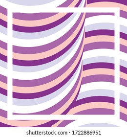 Violet linear background. Wave texture