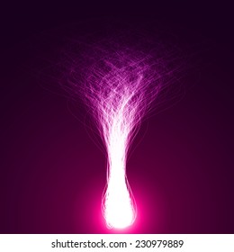 violet lines tree abstract vector