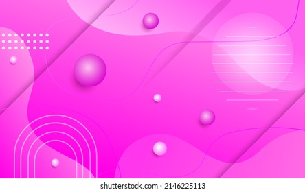 Violet liquid background. Stylish poster or banner for website. Place for text and for presentation. Organic geometric patterns and modern abstract shapes. Realistic isometric vector illustration