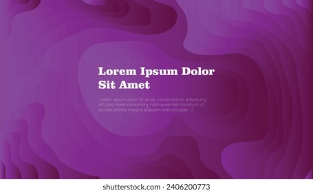 Violet Liquid color background design. Purple Fluid gradient shapes composition. Futuristic design posters. Can be use for lading page, poster or banner Eps10 vector.