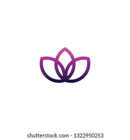 Violet lotus logotype