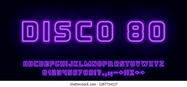 violet luminous font