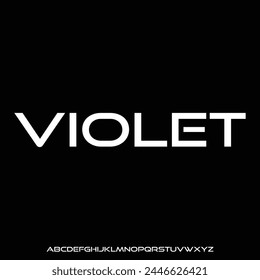 violet, luxury glamour font vector alphabet set