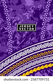 VIOLET MAORI STYLE BACKGROUND FOR FULL SUBLIMATION JERSEY