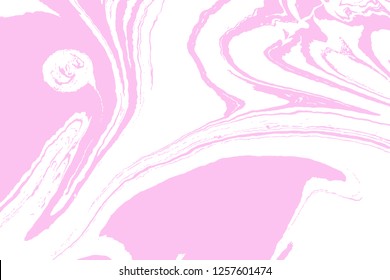 Violet marble wavy pattern. Abstract background. Ebru, Turkish marbling art background. Suminagashi. Hand drawn marbling illustration technique. Watercolor stains, abstract background art.