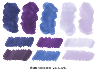 Violet marker stains