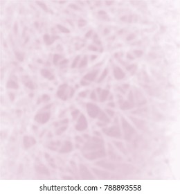 violet mauve watercolor pattern with white blurred floral ornaments, vector illustration