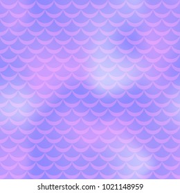 Violet mermaid vector background. Cold pastel iridescent background. Fish scale pattern. Mermaid seamless pattern tile. Holographic gradient. Mermaid skin seamless pattern. Mermaid wrapping paper