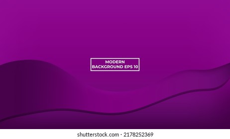 Violet Modern Background With Wave suitable for flyers, banners, advertisements, posters, and websites. vector illustration 
