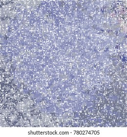 Violet mosaic seamless with different ornament shapes. Monochrome background for paper, wallpaper, print, background. Stylish tile of violet mosaic seamless. Ornamental