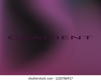 Violet neon gradient texture. Funky fluid mesh backdrop. Abstract blurred smooth image. Smooth blend banner template. Iridescent holographic wallpaper, banner. Stylish gradient texture and lettering