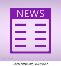 Violet news vector icons