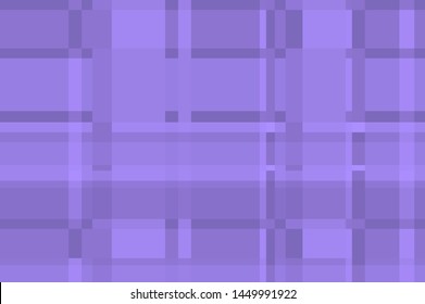 Violet on purple Blue Tartan Checkered pattern in Scottish style. A classic Christmas geometric pattern. Woolen fabric. vector seamless eps 10
