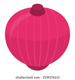 Violet onion icon. Isometric of violet onion vector icon for web design isolated on white background
