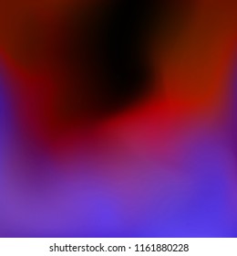 Violet, orange, red, black - dramatic evening sky - dark blurred gradient mesh