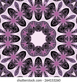 Violet ornamental background. Vector art