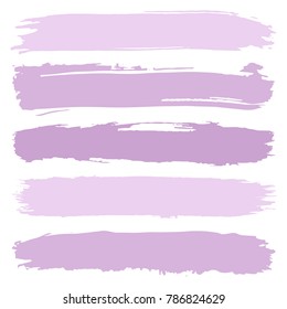 Violet paint strokes. Vector texture background 