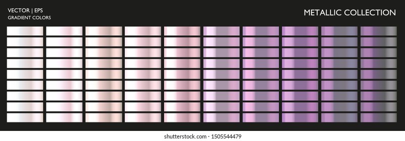 Violet pearl gradient. Lilac colorful palette set. Background template for screen, mobile, banner, label, tag, packaging, print. Vivid color combination.