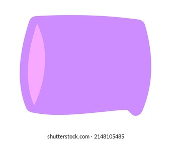 Violet pillow icon. Vector illustration