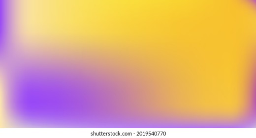 Marco de diseño moderno Violet Pink Blank. Fondo Amarillo Suave Vacío Borroso. Textura Borrosa De Color Púrpura Púrpura Y Color Pastel Moderno. Ilustración de malla de gradiente brillante de lavanda vibrante.