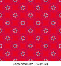 Violet, pink and purple printable package decorative elements. Vector illustration. Coloring page template. Vector flower Mandala seamless pattern. Oriental, mystic, alchemy pattern.