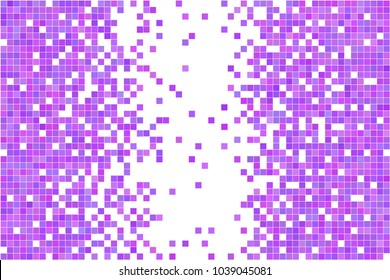 Violet pixel technology background. Vector pixelated pattern. Abstract dotted texture.